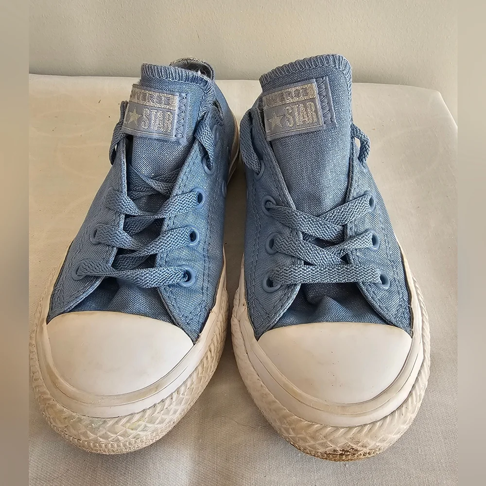 CONVERSE Toddler Girls Kids Blue Fairy Dust Canvas Sneakers